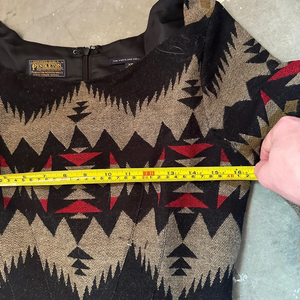 Pendleton | Wool Three Quarter Sleeve Cocktail Mini Dress